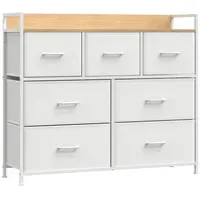 Songmics Kommode 98 x 85 x 28,5 cm Weiß