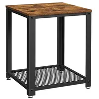 VASAGLE Beistelltisch braun, schwarz 40,0 x 40,0 x 50,0