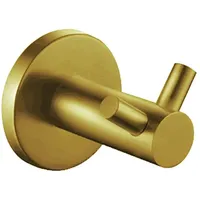 Aloni Doppel Wandhaken Gold gebürstet