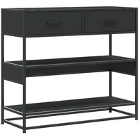 VidaXL Konsolentisch 90x35x80 cm schwarz