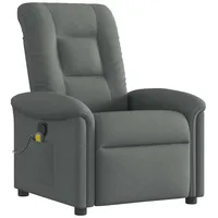 VidaXL Massagesessel Dunkelgrau Stoff