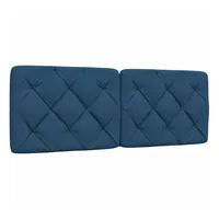 VidaXL Kopfteil-Kissen Blau 140 cm Stoff, - Blau
