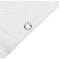 VidaXL Transparente Plane mit Ösen 4x5 m PVC -