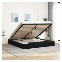 VidaXL Ottoman-Bett ohne Matratze Schwarz 160x200 cm Samt
