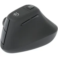 Manhattan Vertikale Ergonomische Kabellose Maus - schwarz