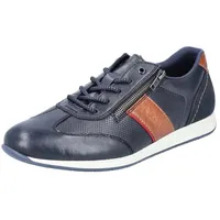 Rieker Sneaker RIEKER, Herren, Gr. 46, blau, Leder, Synthetik,