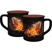 Infinite by GEDA LABELS Tasse American Football Fireball Emaille-Optik