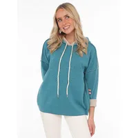 Zwilling Zwillingsherz Hoodie »"Positive Mind"«, mit Kapuze, 3/4 Arm