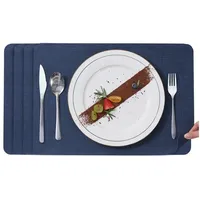 Simurq Platzsets Abwaschbar in Lederoptik - Beidseitig Nutzbare und