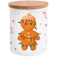 Geda Labels Vorratsdose Lebkuchenmännchen weiß 620 ml