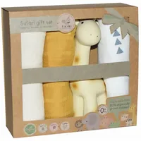 Tikiri 8594112 - Geschenkset Giraffe mit Rassel Giraffe