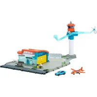 Mattel Matchbox Flughafen Abhebe-Abenteuer-Spielset mit 1 Die-Cast-Audi und 1
