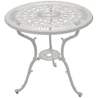 DEGAMO Bistrotisch Ø 70 x 70 cm Weiß