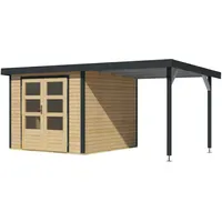 Karibu Metall-Holzgartenhaus Hybridhaus Jupiter A/B/C/D - 19 mm/0,75 mm