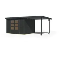 Karibu Metall-Holzgartenhaus Hybridhaus Jupiter A/B/C/D - 19 mm/0,75 mm