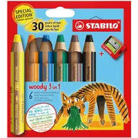 Stabilo woody 3 in 1 6 St. mehrfarbig