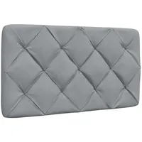 VidaXL Kopfteil-Kissen Hellgrau 80 cm Stoff,