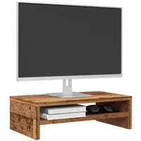 VidaXL Monitorständer Altholz-Optik 42x24x13 cm Braun
