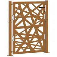 VidaXL Gartentor 105x130 cm Wetterfester Stahl Lichtdesign