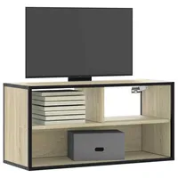 VidaXL TV-Schrank Sonoma-Eiche 80x31x39,5 cm Holzwerkstoff und Metall