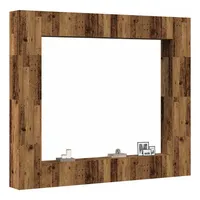 VidaXL 8-tlg. TV-Schrank-Set Wandmontage Altholz-Optik Holzwerkstoff