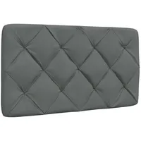 VidaXL Kopfteil-Kissen Dunkelgrau 90 cm Stoff