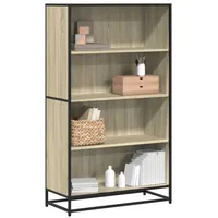 VidaXL Bücherregal Sonoma-Eiche 80,5x35x139 cm Holzwerkstoff