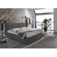 Westfalia Schlafkomfort Polsterbett "Danzig", grau (anthrazit), L:210cm, Bezug: Kunstleder