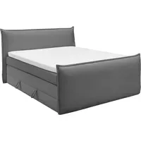 Set One by Musterring Boxspringbett "Florida", grau (anthrazit), L:228cm,