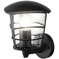 GLOBO Wand Laterne Fassaden Beleuchtung ALU Terrassen Lampe schwarz