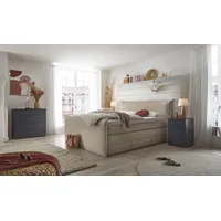 Set One by Musterring Boxspringbett "Florida", gelb (vanille), L:228cm,