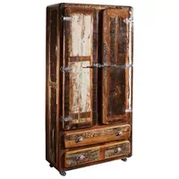 Massivmoebel24 Schrank 90 x 185 x 38 cm Mehrfarbig