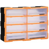 VidaXL Multi-Schubladen-Organizer 8 große Schubladen 52x16x37 cm