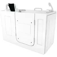 AcquaVapore S07WP-A-R Sitzwanne Badewanne mit Tür 76 x 140