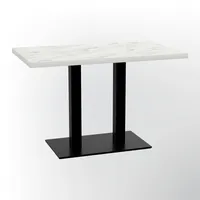 Big möbel gmbh Bistrotisch 120x70cm | Marmor Weiß |