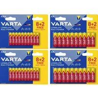 Varta Longlife Max Power Batterie-Set Mignon, Micro 40er Set
