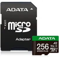 A-Data ADATA SPEED PLUS R180/W160 microSDXC 256GB Kit, UHS-I