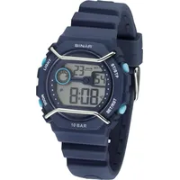 Sinar Jugenduhr Armbanduhr Digital Quarz Jungen Silikonband XE-69-2 Blau
