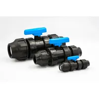 Stabilo-sanitär Stabilo-sanitaer PE Rohr Kugelhahn 25mm Absperrhahn mit Klemmverbinder