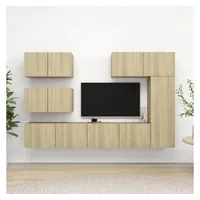 VidaXL 6-tlg. TV-Schrank-Set Sonoma-Eiche Holzwerkstoff