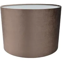 Dasmöbelwerk Lampenschirm, Braun, Textil, Rund, 33x25.5x33 cm, Lampen &