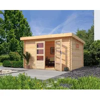 Karibu Gartenhaus Trittau 4) inkl. Anbaudach 4,4 m