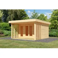 Karibu Gartenhaus Chione - 38 mm mit Terrasse &