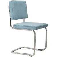 ZUIVER Ridge Kink Rib Stuhl, blau