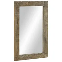 VidaXL Badspiegel Grau 50x2,5x70 cm Massivholz Mango