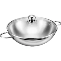 Kopf Wok Josie (Edelstahl, Ø 32 cm, inkl. Glasdeckel,