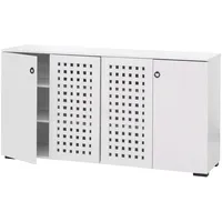 Mendler Sideboard HWC-N87, Kommode Schrank Anrichte, 3D-Flecht-Design 4 Türen