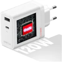 OnePlus SuperVOOC USB-C + USB-A Schnellladegerät 120W Weiß