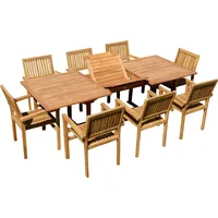 ASS Altenburger ALEOS. Teak Set Gartengarnitur Gartenset Sitzgruppe Gartentisch