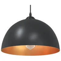 VidaXL Pendelleuchten 2 Stk. Höhenverstellbar E27 Schwarz Ø30cm Metall